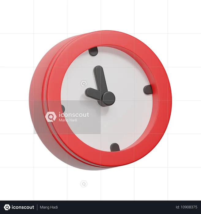 Horloge  3D Icon