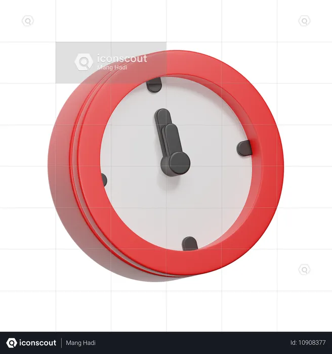 Horloge  3D Icon