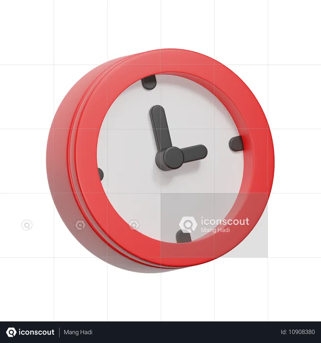 Horloge  3D Icon