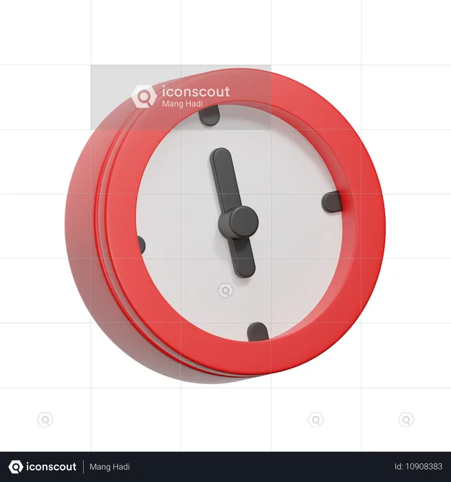 Horloge  3D Icon