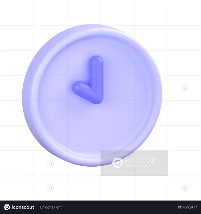 Horloge  3D Icon