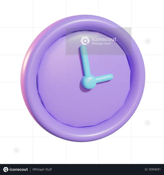 Horloge  3D Icon