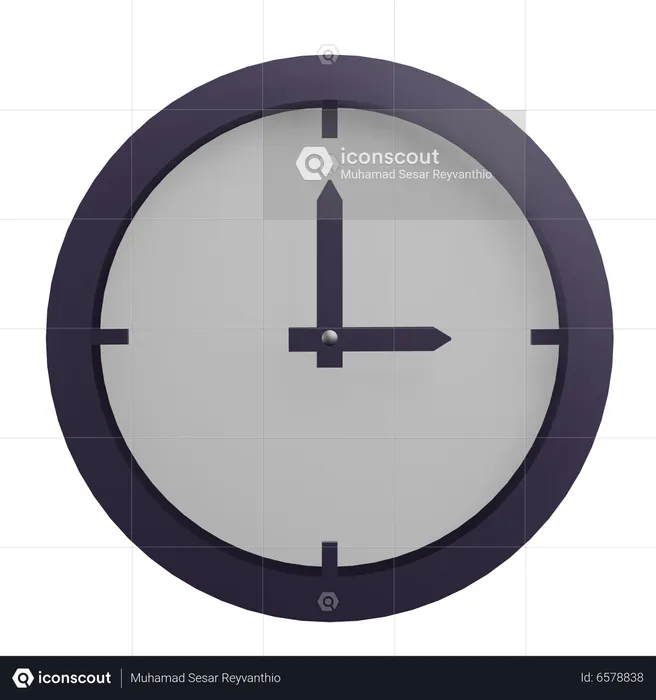 Horloge  3D Icon