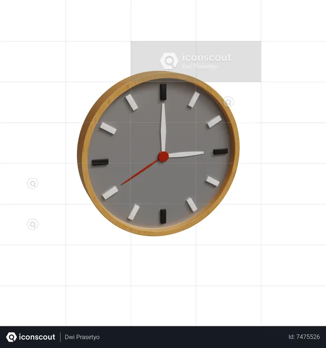 Horloge  3D Icon