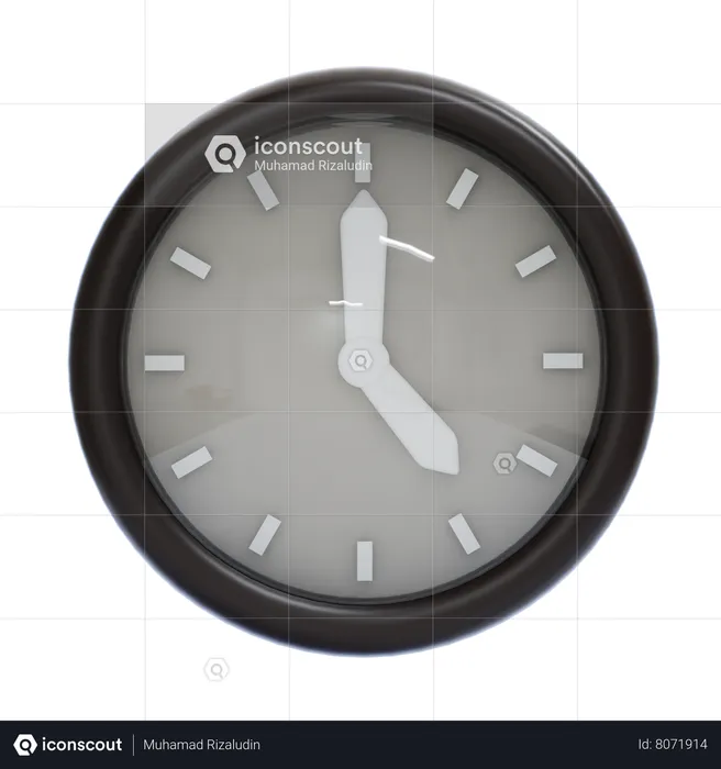 Horloge  3D Icon