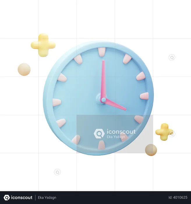 Horloge analogique  3D Illustration