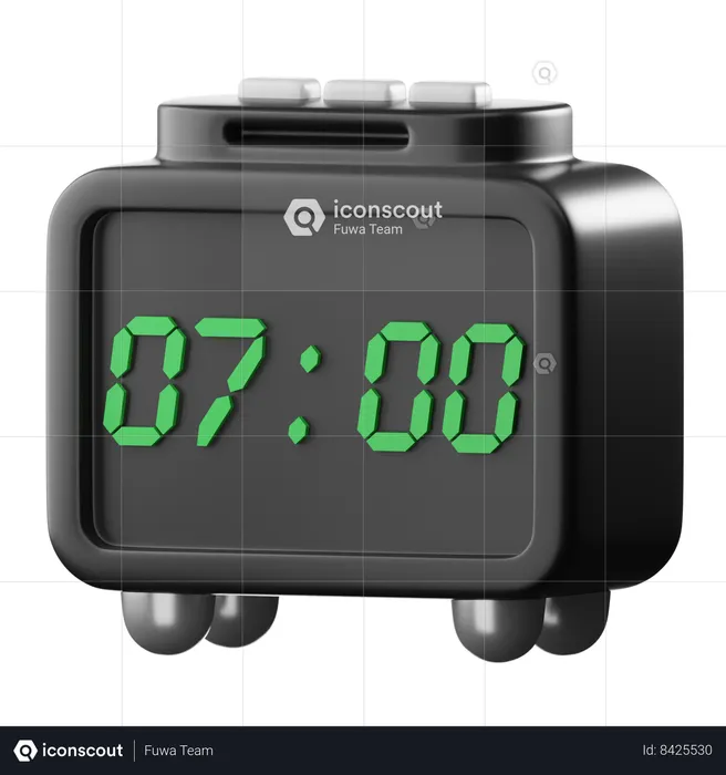 Horloge digitale  3D Icon