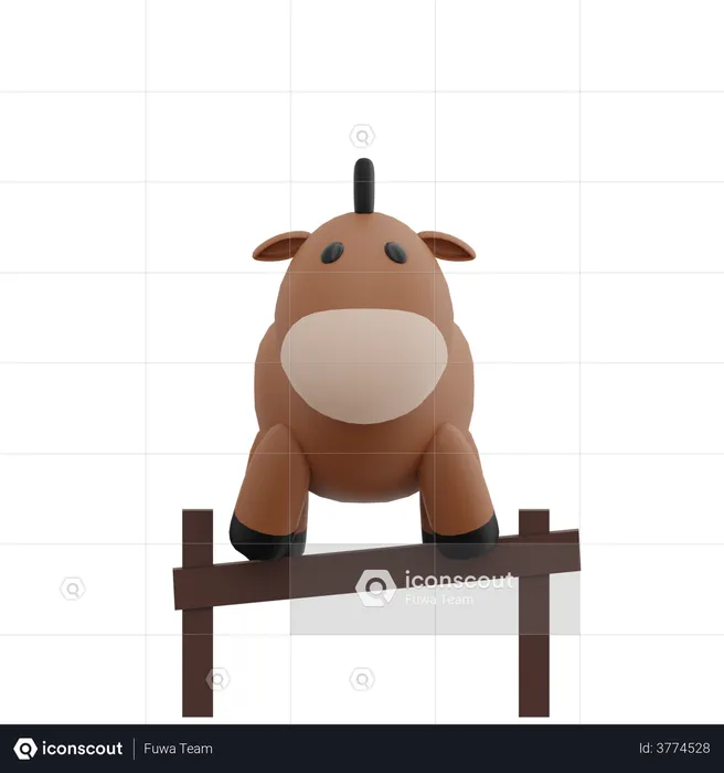 Horse  3D Illustration