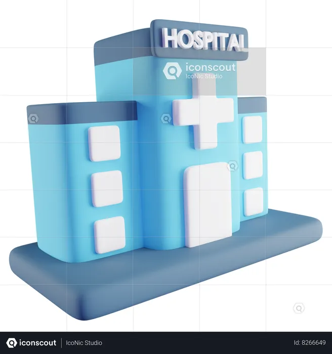 Hospital  3D Icon