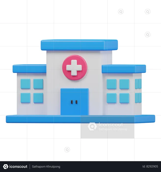 Hospital  3D Icon