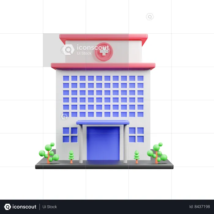 Hospital  3D Icon