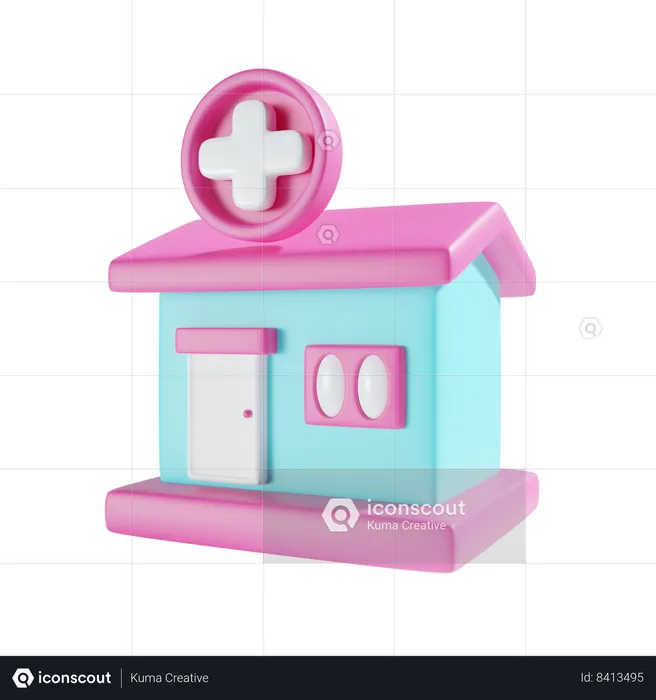 Hospital  3D Icon