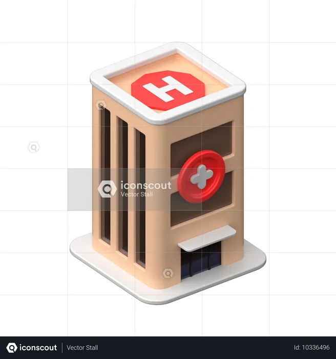 Hospital  3D Icon