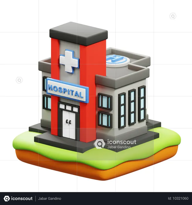 Hospital  3D Icon