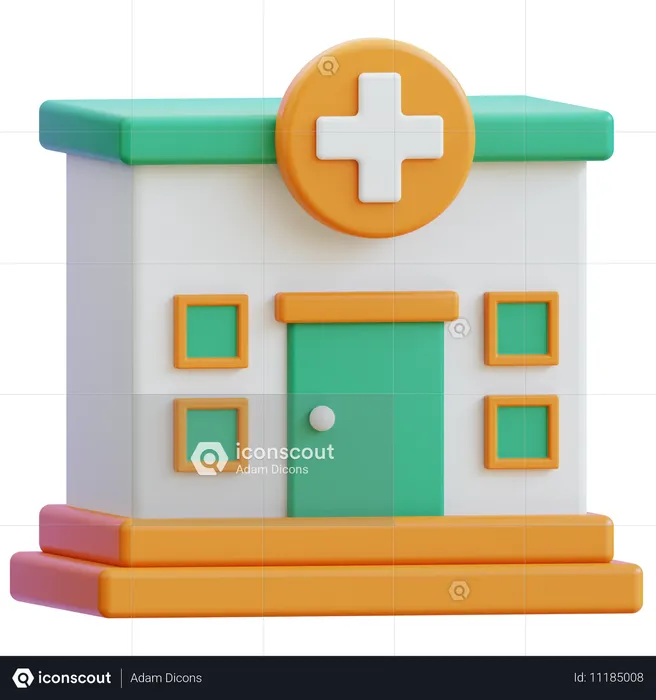 Hospital  3D Icon