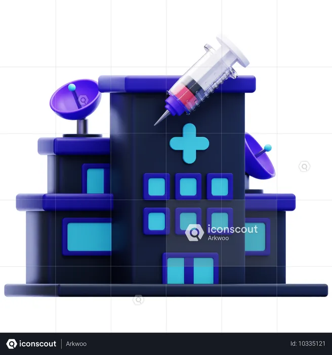 Hospital  3D Icon