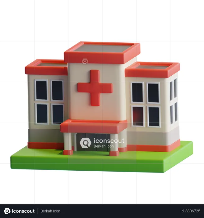 Hospital  3D Icon