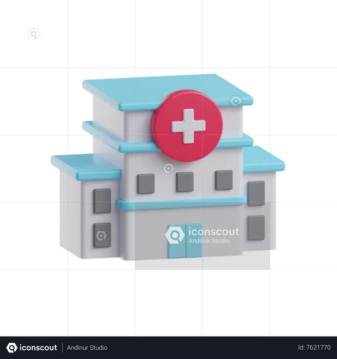 Hospital  3D Icon