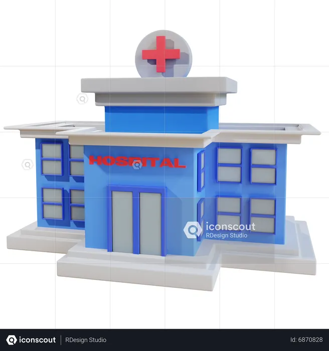 Hospital  3D Icon