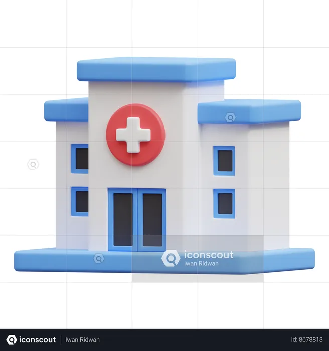 Hospital  3D Icon