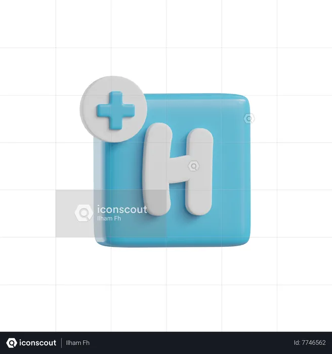 Hospital  3D Icon