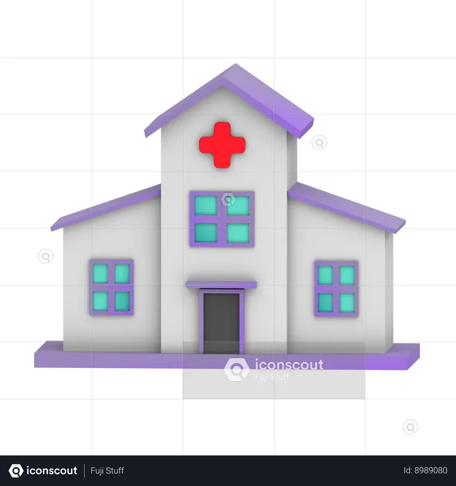 Hospital  3D Icon