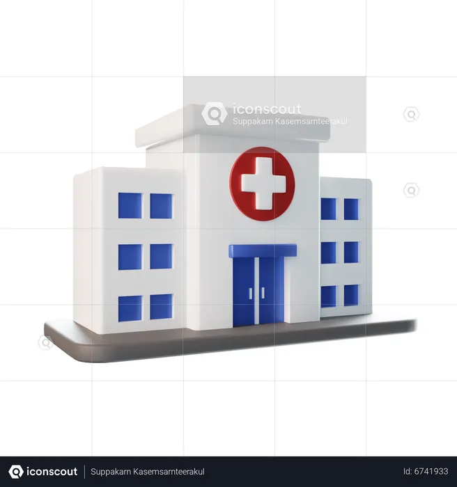 Hospital  3D Icon