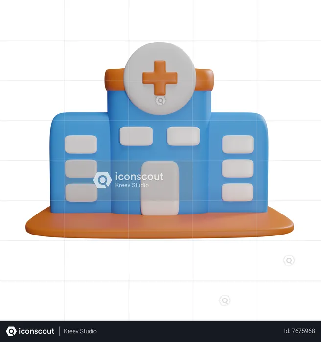 Hospital  3D Icon