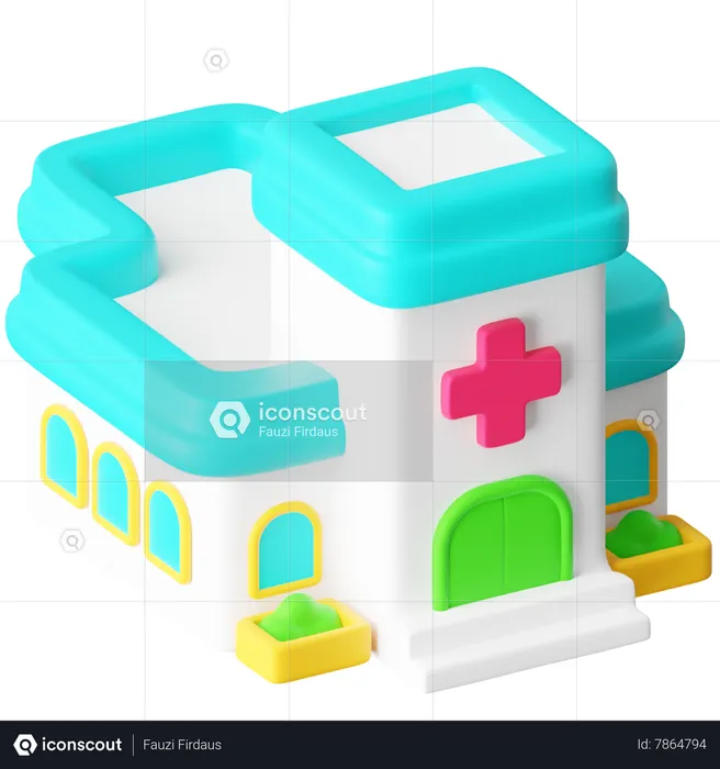 Hospital  3D Icon