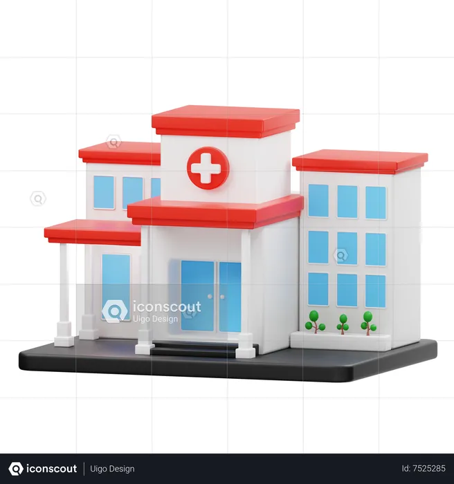 Hospital  3D Icon