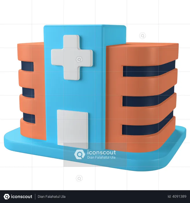 Hospital  3D Icon