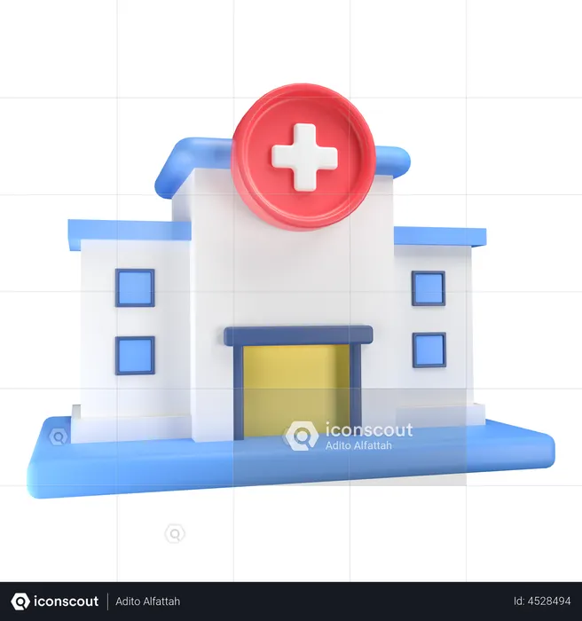Hospital  3D Illustration