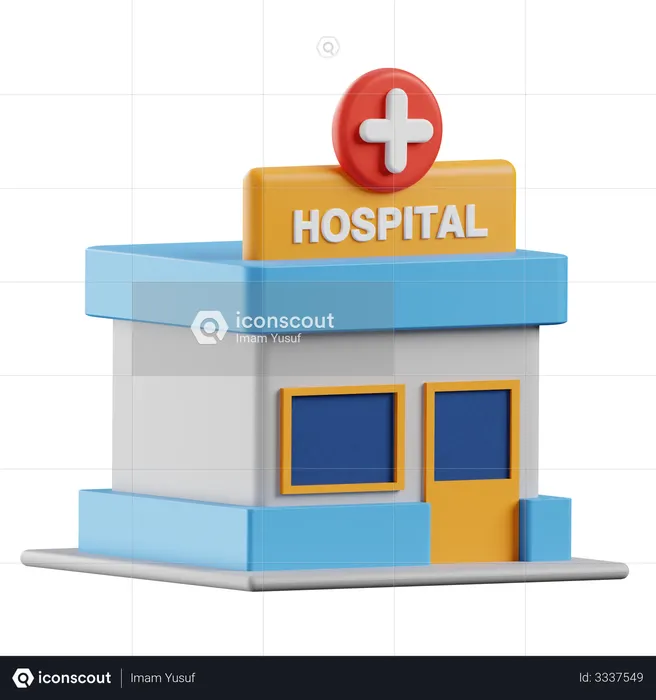 Hospital  3D Illustration