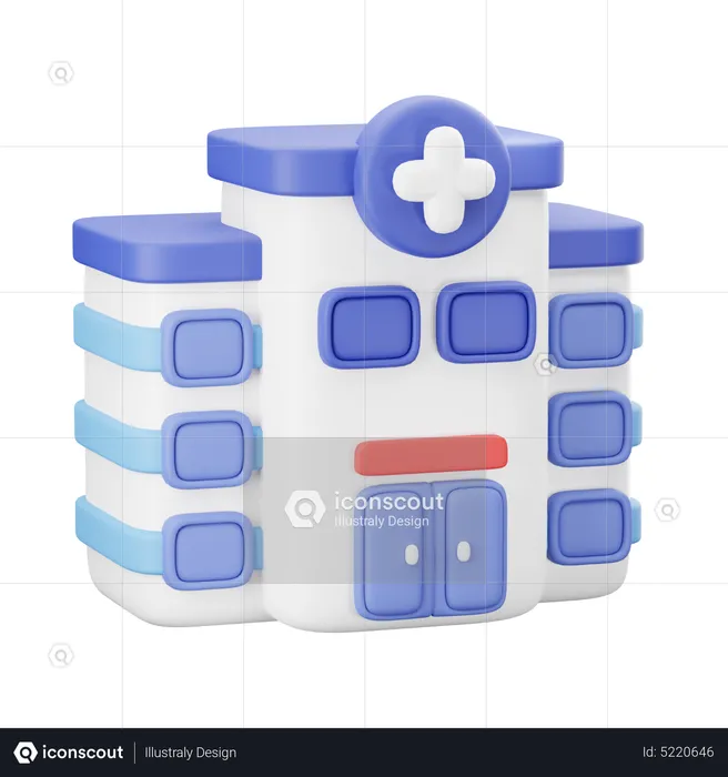 Hospital  3D Icon