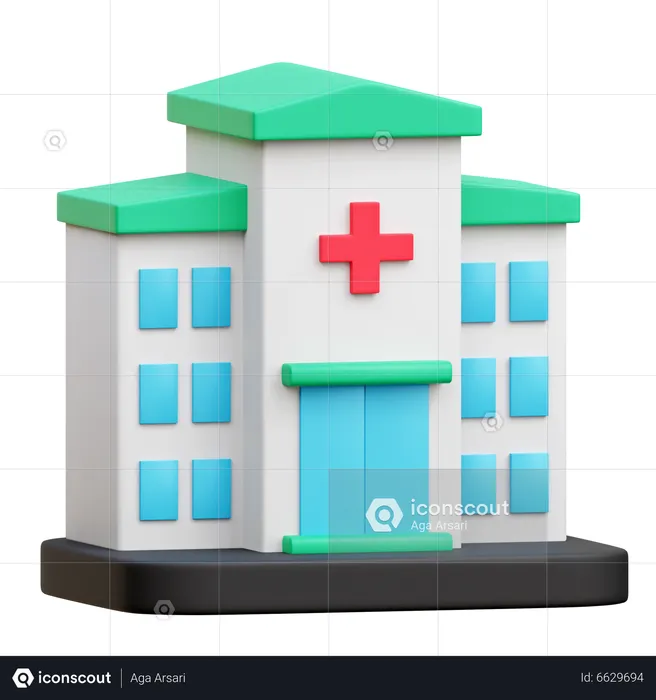 Hospital  3D Icon