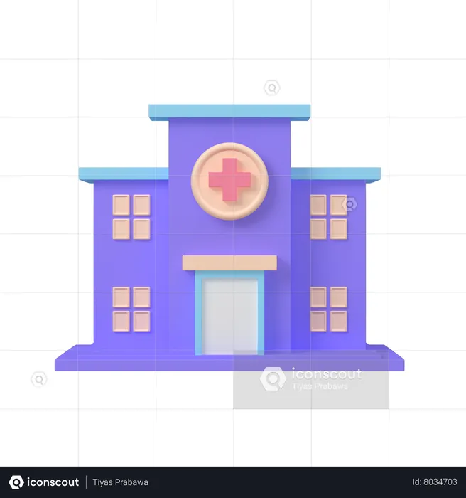 Hospital  3D Icon