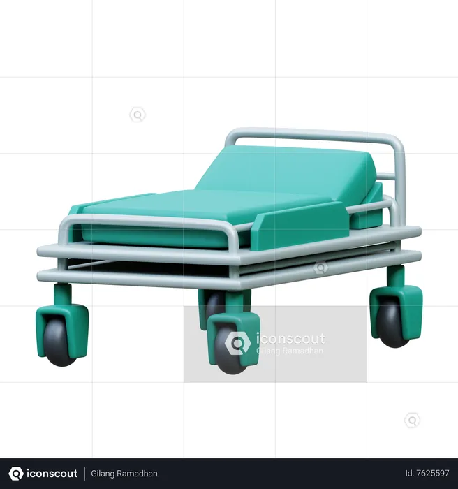 Hospital Bed  3D Icon