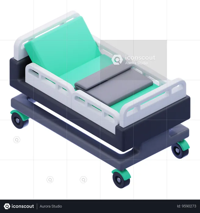 Hospital Bed  3D Icon