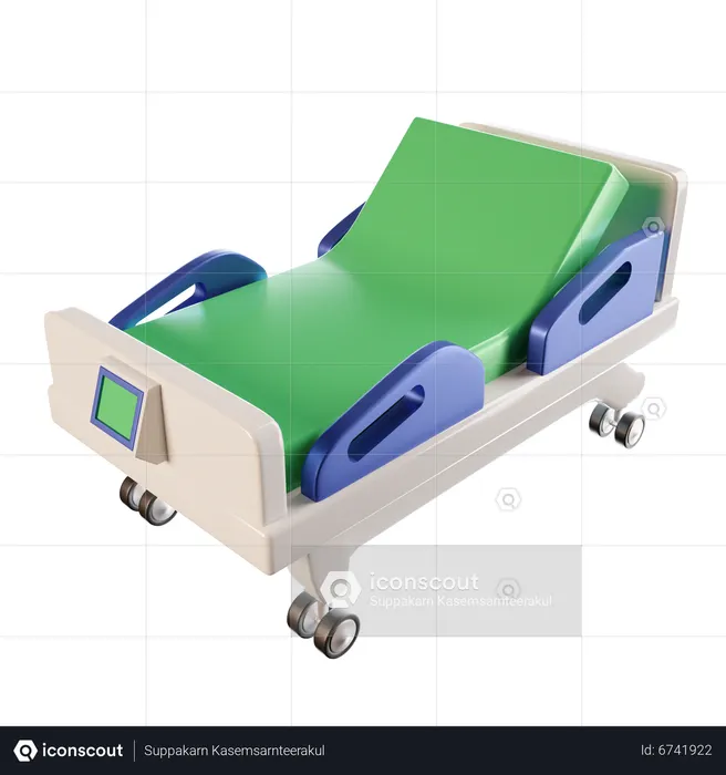 Hospital Bed  3D Icon