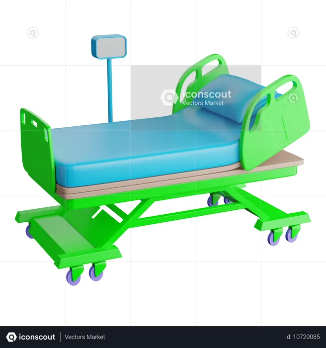 Hospital Bed  3D Icon