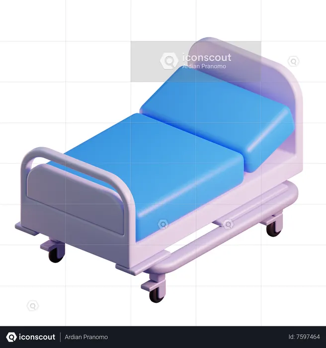 Hospital Bed  3D Icon