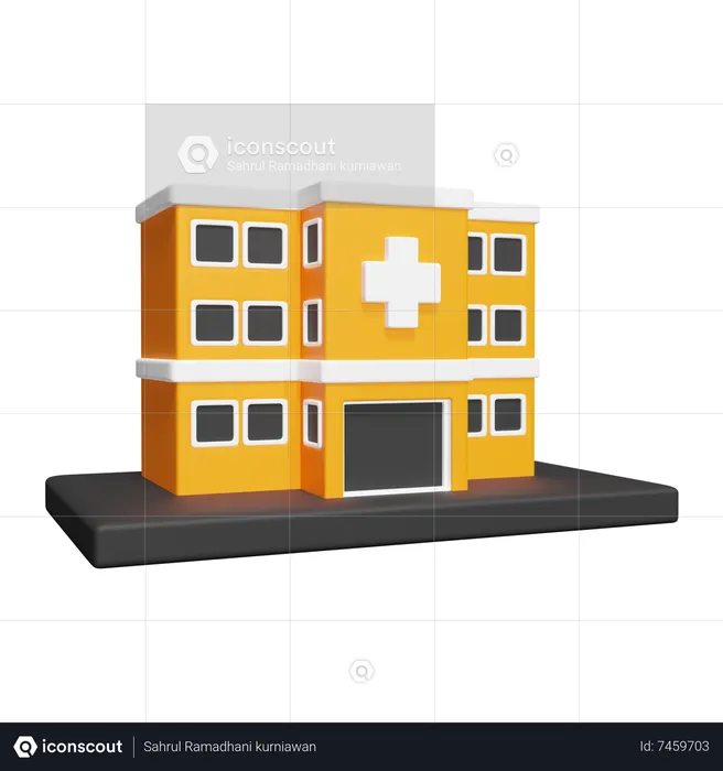 Hospital building  3D Icon