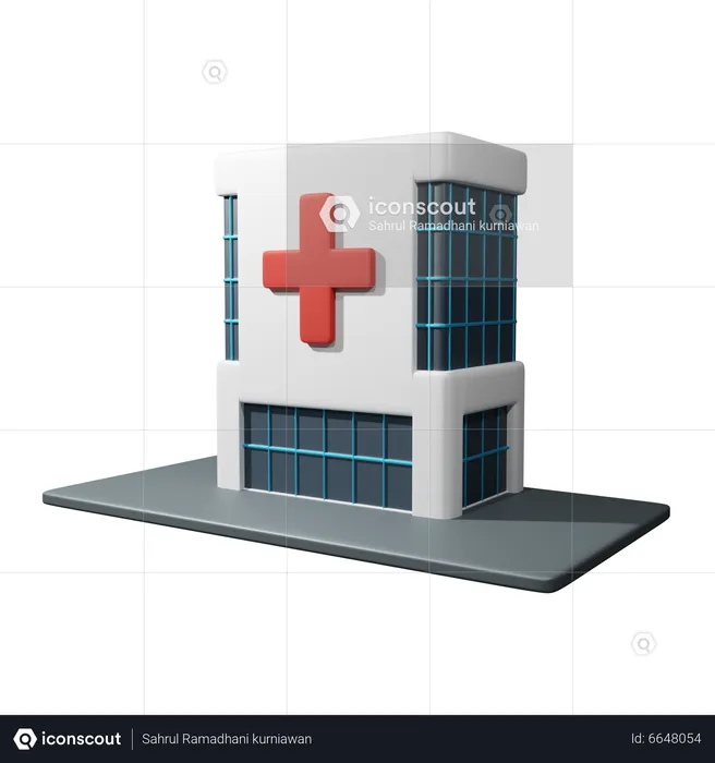 Hospital building  3D Icon