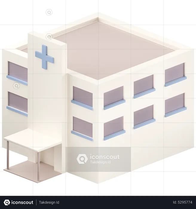 Hospital building  3D Icon