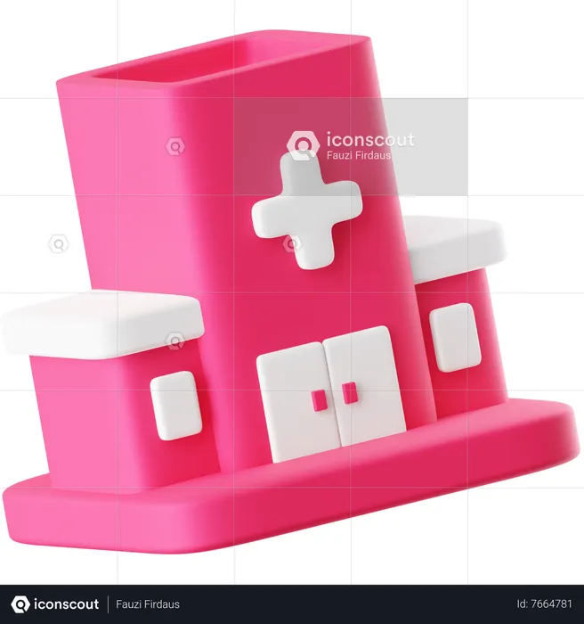Hospital Building  3D Icon