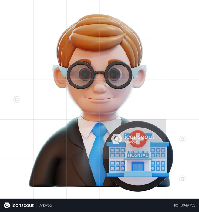 Hospital Manager  3D Icon