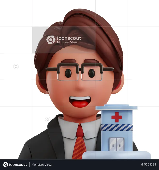 Hospital Manager  3D Icon
