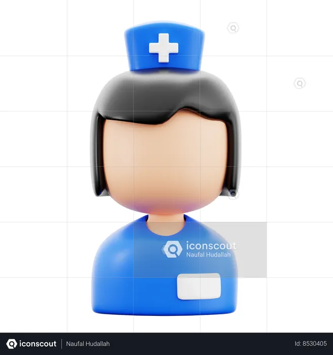 Hospital Nurse  3D Icon