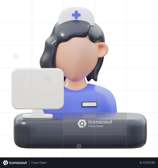 Hospital Reception  3D Icon