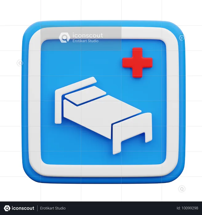 Hospital Sign  3D Icon